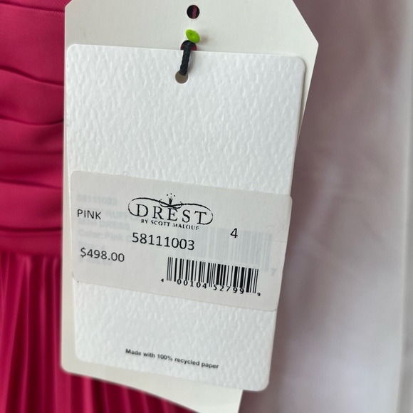 AMUR Fuchsia Ruffled Mini Dress - Picture 4 of 4